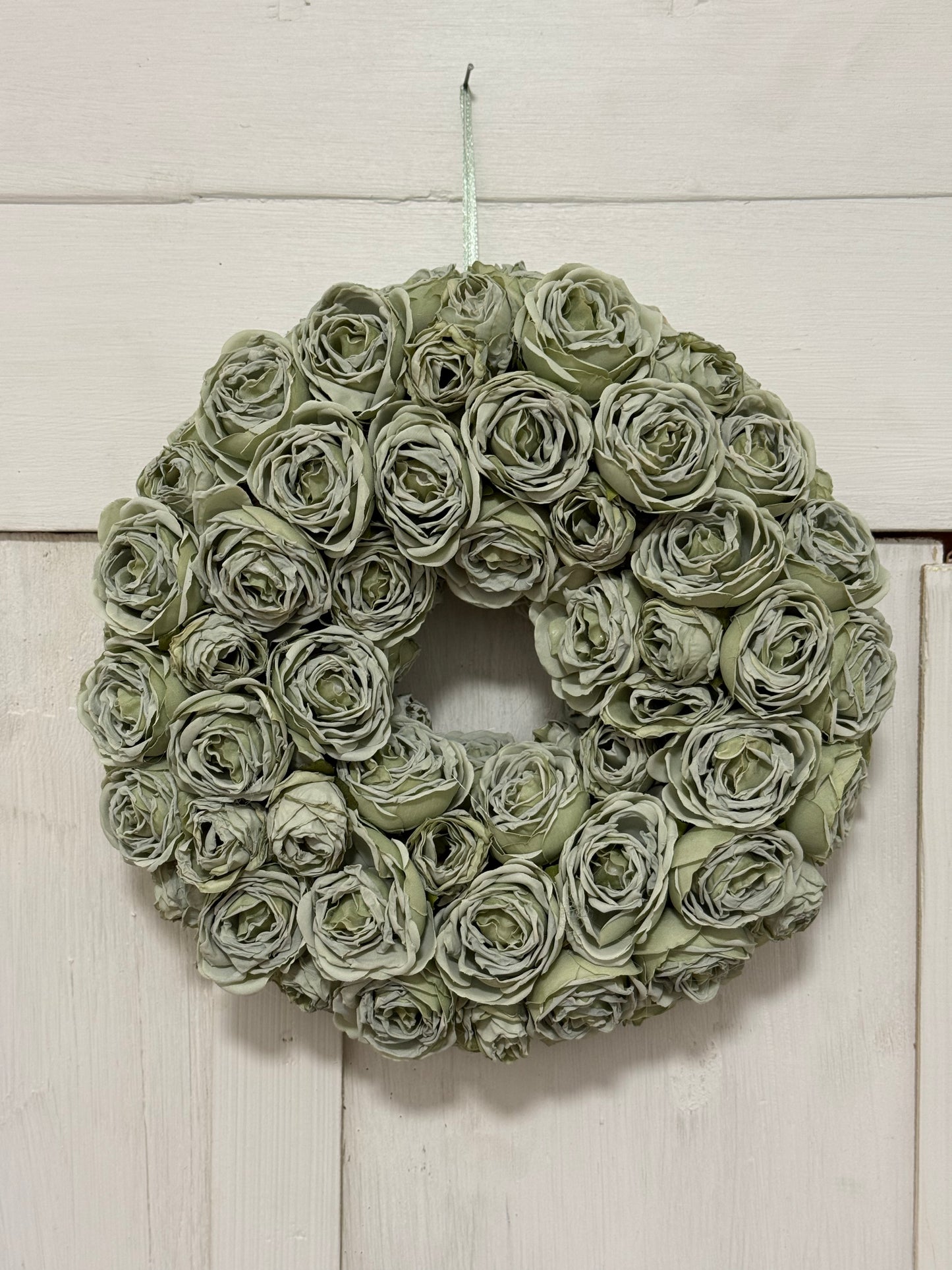Szárított hatású rózsa kopogtató 30 cm zöld