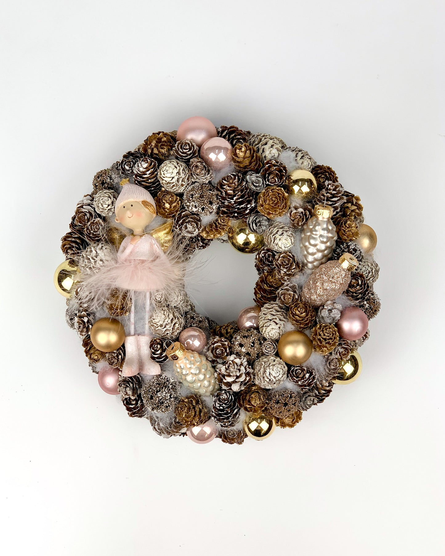 Rózsaszín angyalkás kopogtató