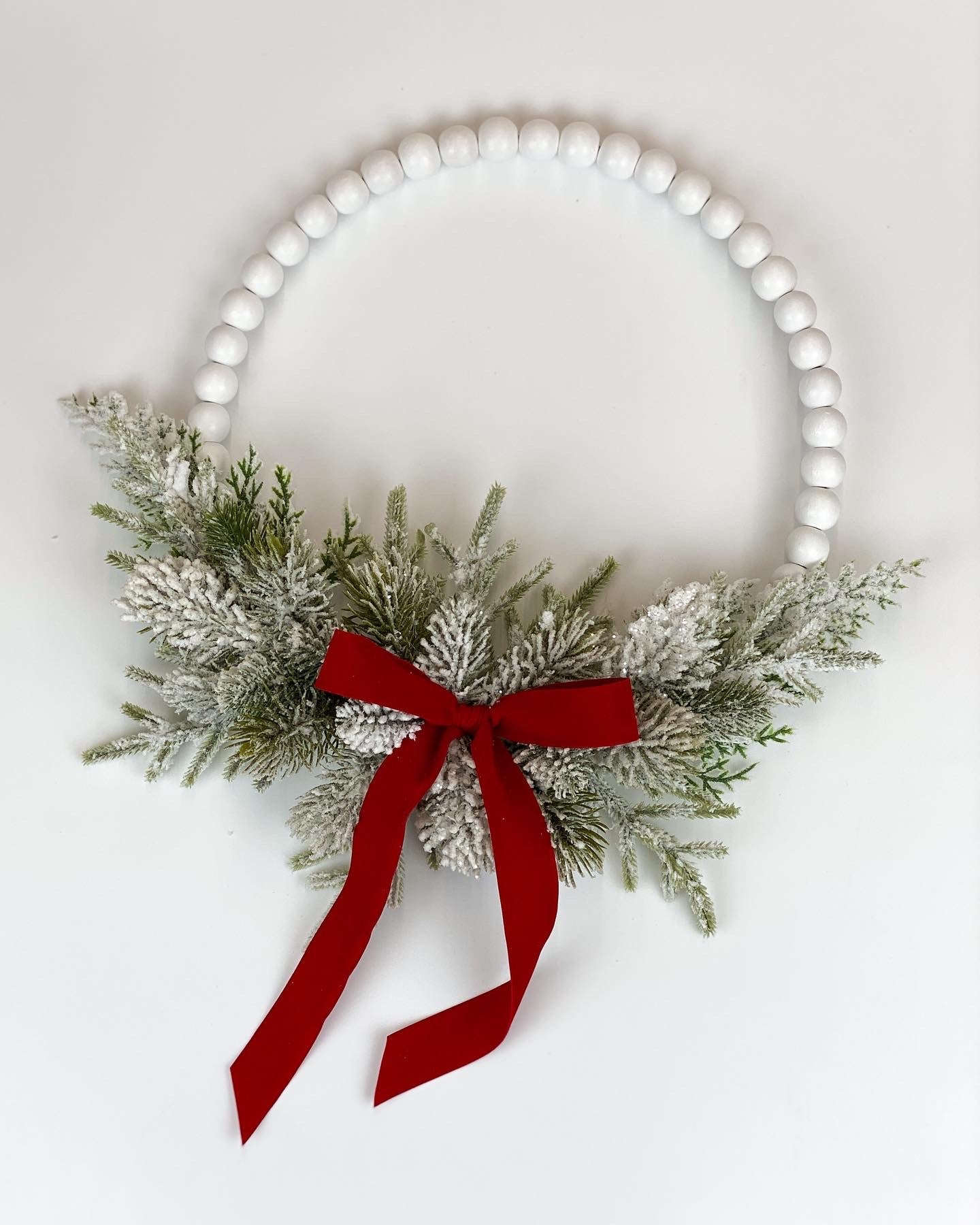 Fa golyós kopogtató fehér nagy