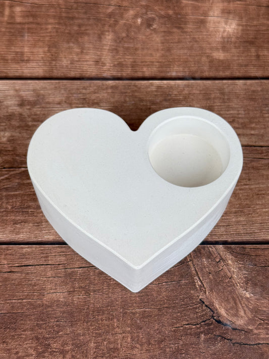 Kerámia szív mécsestartó