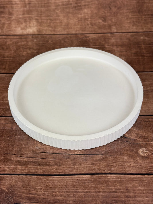 Kerámia tál, bordás szélű