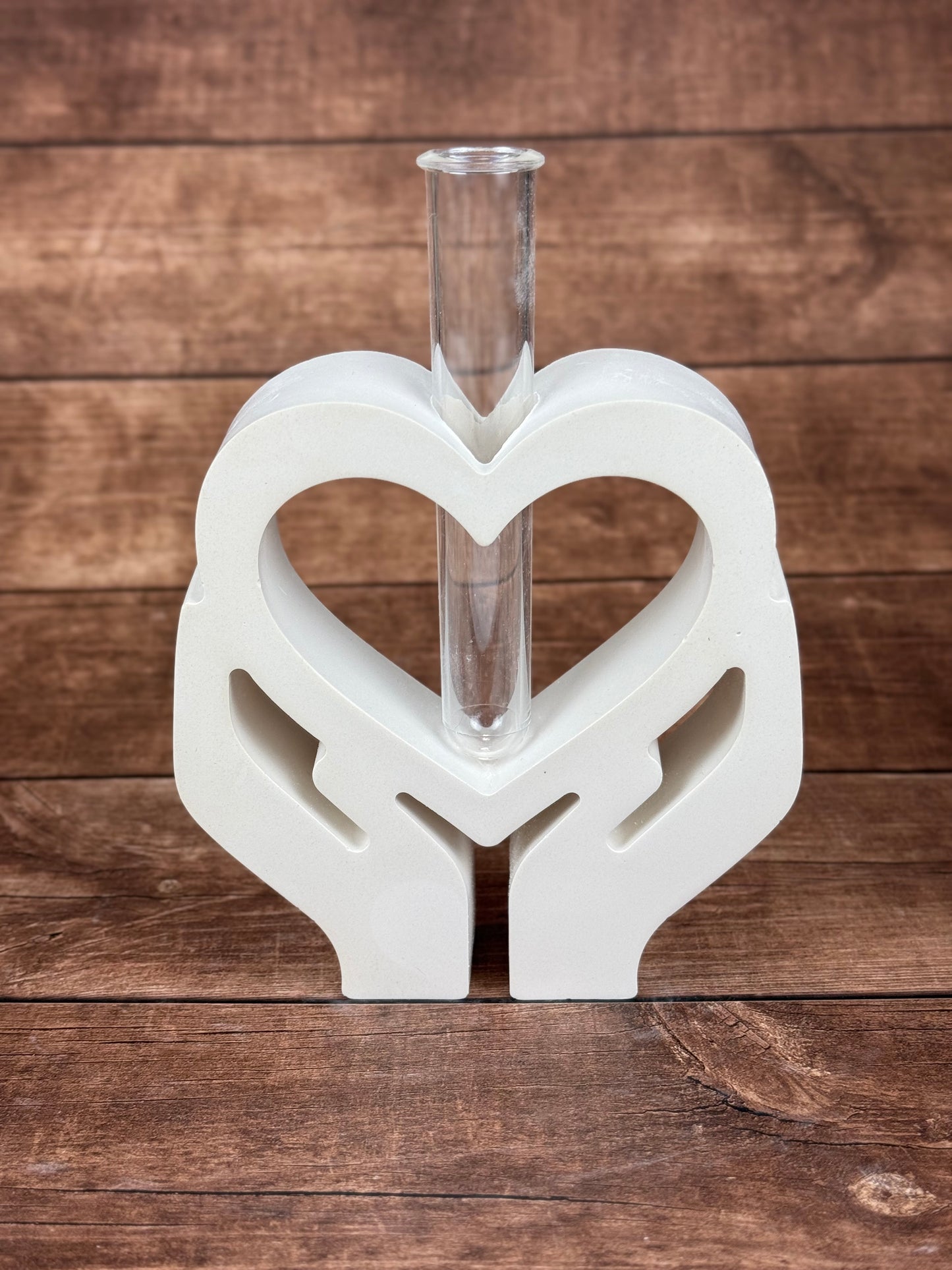 Kerámia szív kémcsővel