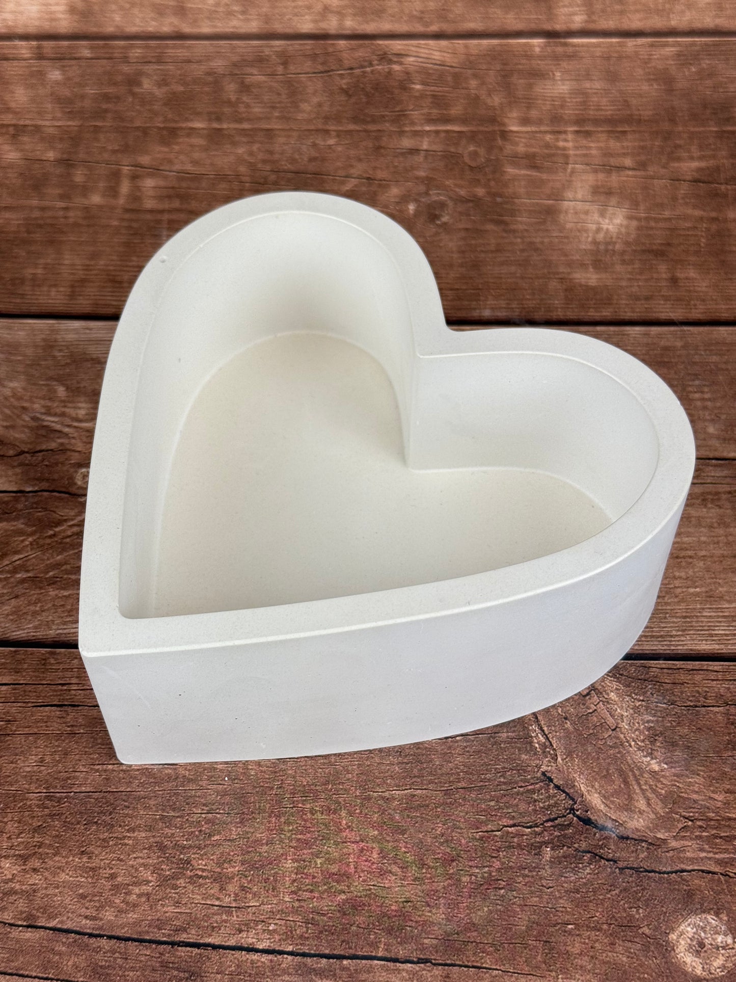 Kerámia tál, szív formájú