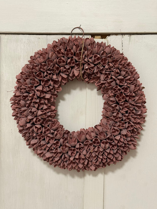 Bakuli koszorú 30cm bordó