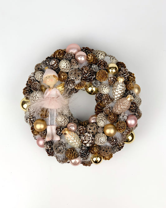 Rózsaszín angyalkás kopogtató