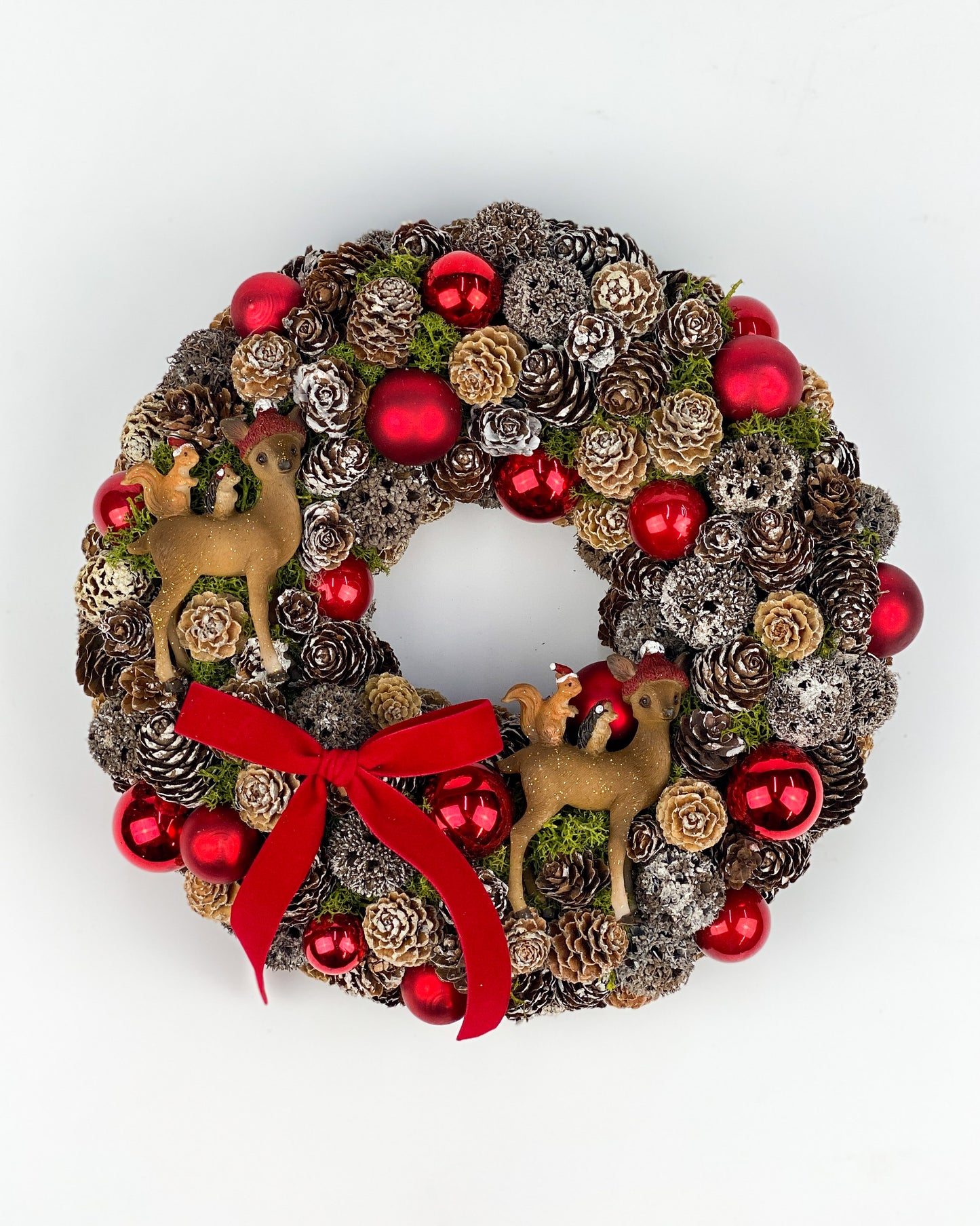 Őzikés kopogtató piros nagy