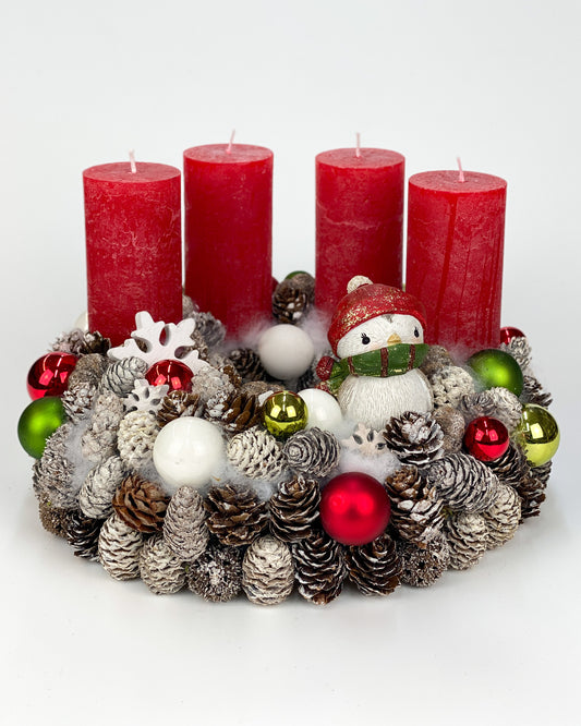 Madárkás adventi koszorú