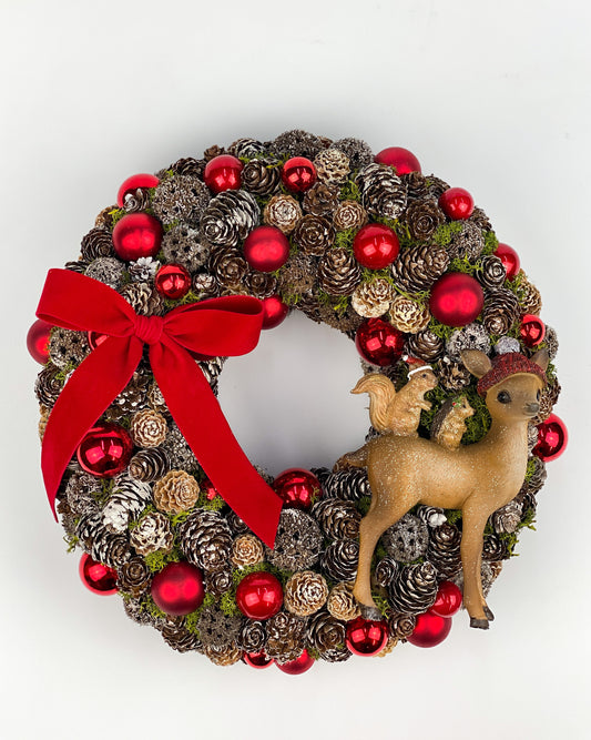 Őzikés kopogtató piros óriás